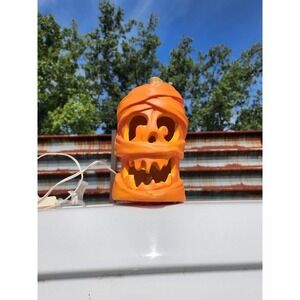 Treadmaster 1995 Mummy Pumpkin Halloween Light‎ Up Mummy Head Jack o Lantern